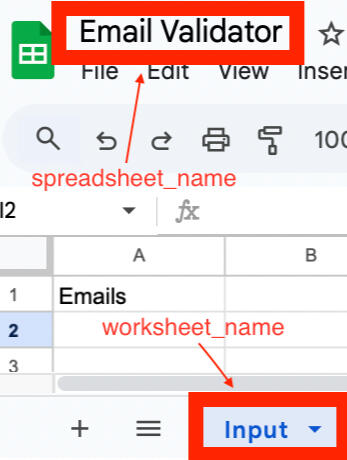 Google Sheets naming practice